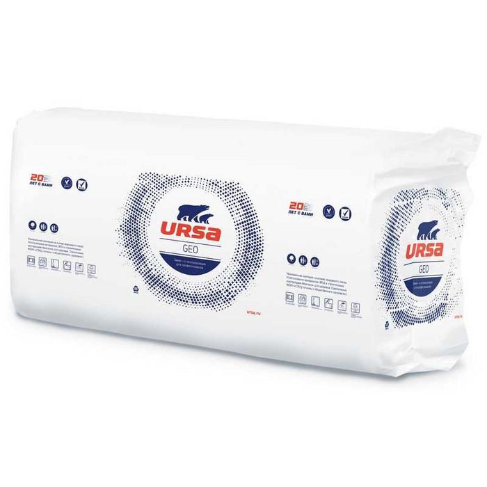 Утеплитель Урса Geo П-20 100х610х1250